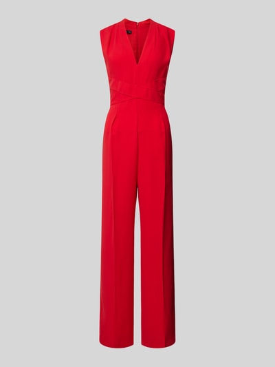 Mango Jumpsuit mit V-Ausschnitt Modell 'ATY' Rot 2