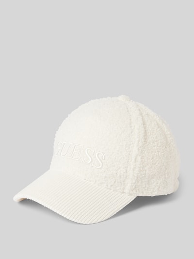 Guess Basecap mit Teddyfell Offwhite 1