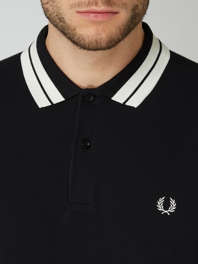 Fred Perry Koszulka polo z wyhaftowanym logo Czarny 3