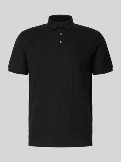 Emporio Armani Regular Fit Poloshirt mit Logo-Stitching Black 2