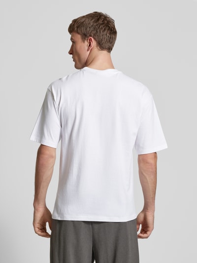 REVIEW T-Shirt mit Label-Print Weiss 5