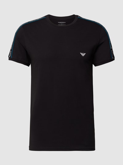 Emporio Armani T-Shirt mit Label-Details und Kontraststreifen  