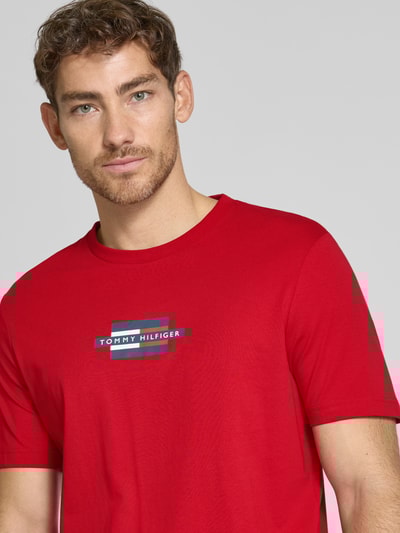Tommy Hilfiger Regular Fit T-Shirt aus reiner Baumwolle Rot 3