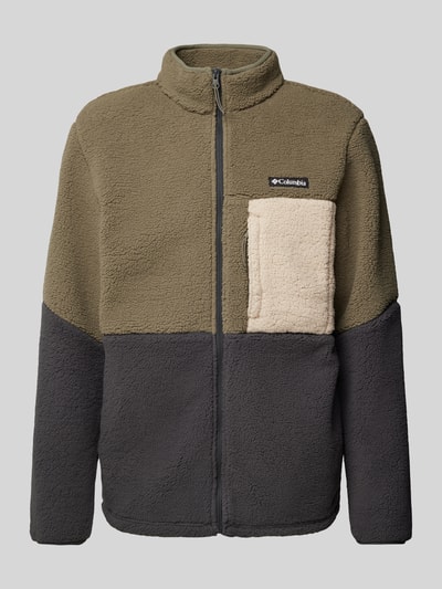 COLUMBIA Sherpa Jacket mit Label-Patch Oliv 2