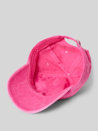 Produktfoto, Basecap mit Statement-Stitching von Jake*s Casual, pink, Reine Baumwolle, verstärkter Schirm, eingestickte Luftlöcher, verstellbarer Riegel an der Rückseite, weiche samtige Textur