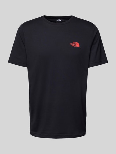 The North Face T-Shirt mit Label-Print Black 1