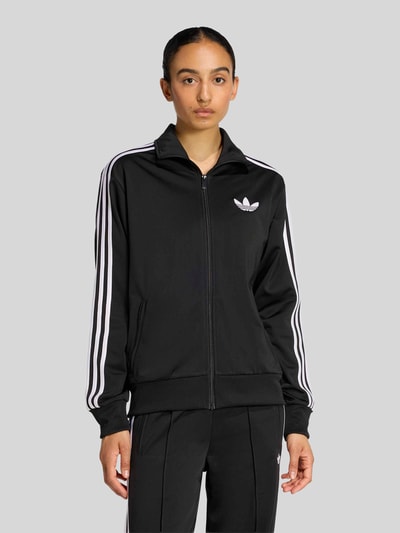 adidas Originals Relaxed Fit Sweatjacke mit Logo-Stitching Black 4