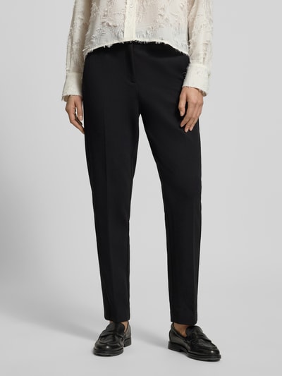 OPUS Stoffhose in verkürzter Passform Modell 'Melina' Black 4