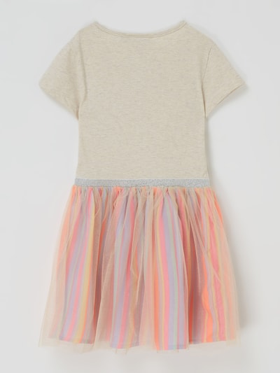 Happy Girls Kleid mit Pailletten-Motiv Sand meliert 3