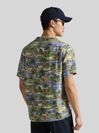 Polo Ralph Lauren Kurzarm Freizeithemd mit Allover-Print Hellgruen 5