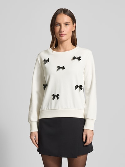 MORE & MORE Bluza z Wiązany detal Złamany biały 4