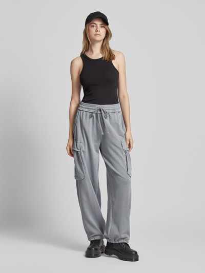 G-Star Raw Loose fit sweatpants met cargozakken Lichtgrijs - 1