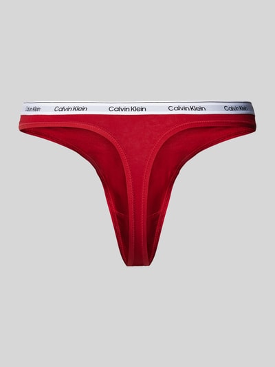 Calvin Klein Underwear String mit elastischem Label-Bund Rot 3