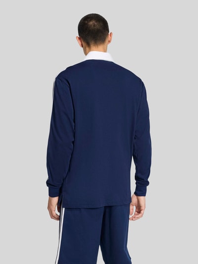 adidas Originals Regular Fit Rugbyshirt aus reiner Baumwolle Marine 5