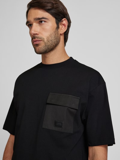 Karl Lagerfeld T-Shirt mit Label-Patch Black 3