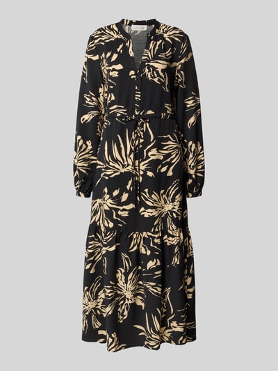 GUIDO MARIA KRETSCHMER WOMAN Relaxed fit maxi-jurk van viscosemix, model 'Ayana' Zwart - 2