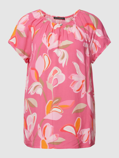 Betty Barclay Blouseshirt van viscose met all-over motief Felroze - 2