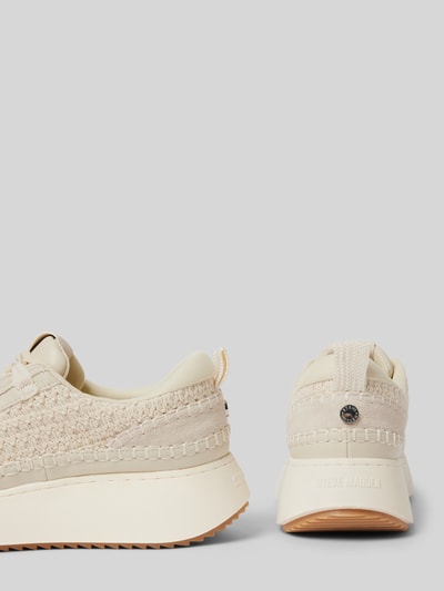 Steve Madden Sneakers in gebreide look, model 'DOUBLETAKE' Zand - 2