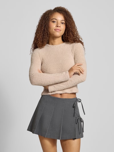 Only Slim fit gebreide pullover, model 'VIOLA' Ecru - 4