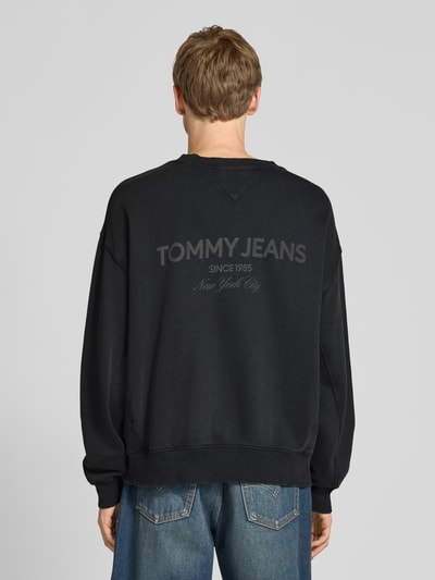 Tommy Jeans Regular fit sweatshirt van puur katoen Zwart - 5
