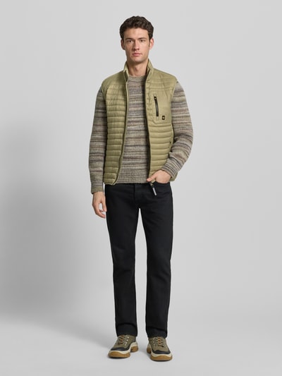 camel active Bodywarmer met opstaande kraag Kaki - 1