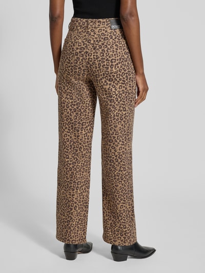 Tom Tailor Denim Wide Leg Jeans aus Baumwoll-Mix Modell 'LINOU' Mittelbraun 5