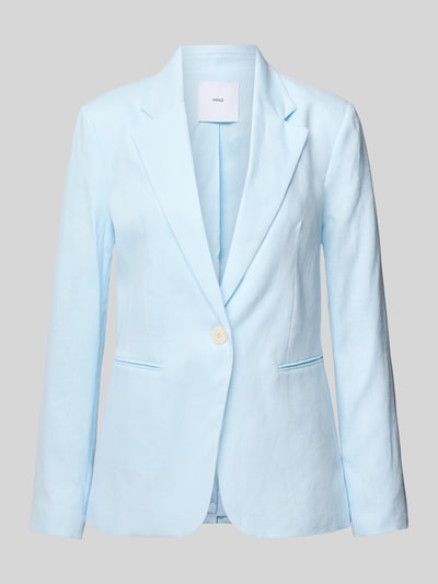 Mango Leinenblazer mit Reverskragen Modell 'BORELI' Hellblau 2