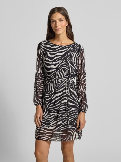 ZABAIONE Knielanges Kleid mit Bindegürtel Black 4