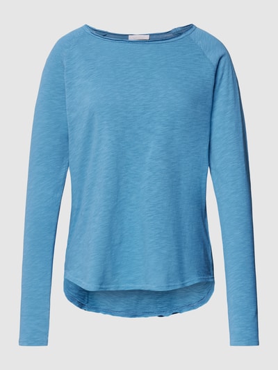 Rich & Royal Longsleeve im unifarbenen Design Rauchblau 2