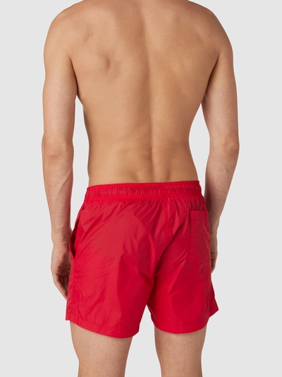 HUGO CLASSIFICATION Badehose mit Logo-Print Modell 'HAITI' Rot 4