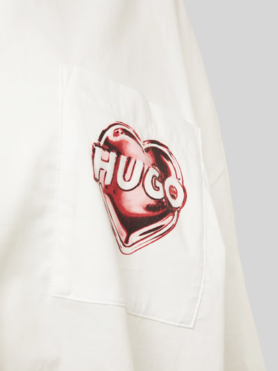 HUGO Nachthemd mit Label-Print Modell 'VALENTINA' Offwhite 2