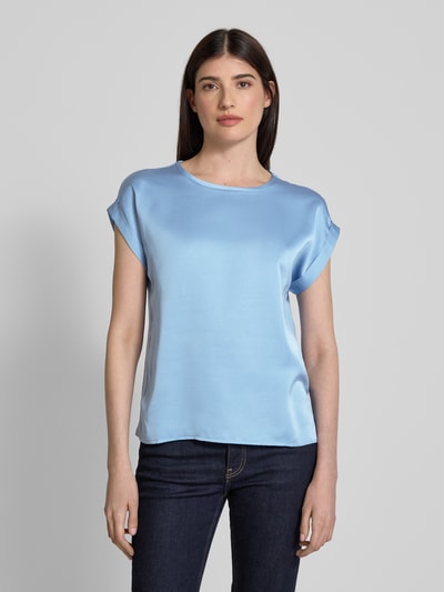 Vila Regular Fit Blusenshirt mit Kappärmeln Modell 'ELLETTE' Hellblau 4