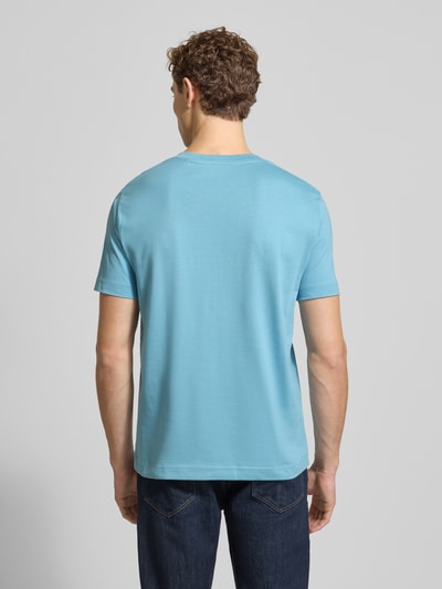 Marc O'Polo Regular fit T-shirt van puur katoen Aquablauw - 5