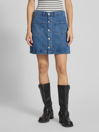 Only Jeansrok in A-lijn van puur katoen, model 'AMAZING' Jeansblauw - 4