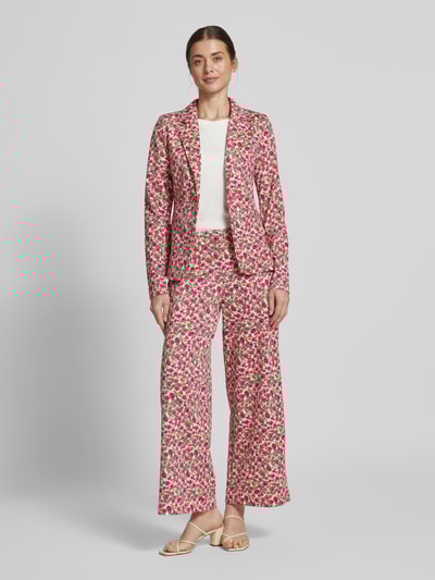 ICHI Slim Fit Blazer mit Paspeltaschen Modell 'KATE' Pink 1
