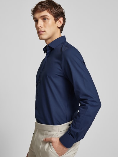 OLYMP Level Five Slim fit zakelijk overhemd met stretch Marineblauw - 3