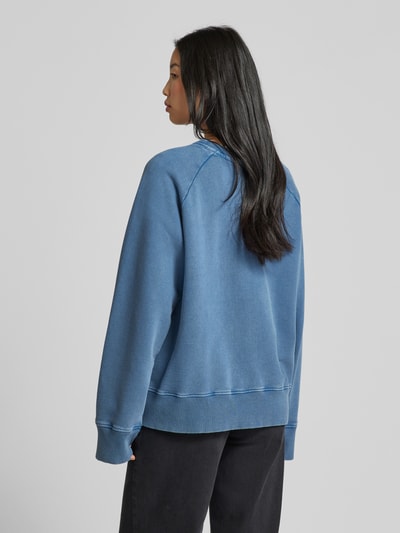 Jake*s Casual Oversized Sweatshirt mit Raglanärmeln Jeansblau 5