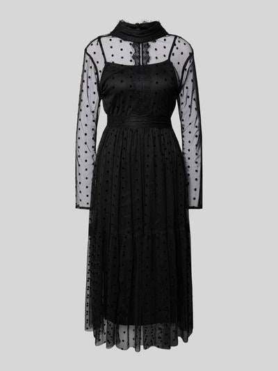 LACE & BEADS Cocktailkleid mit Spitzenbesatz Black 1