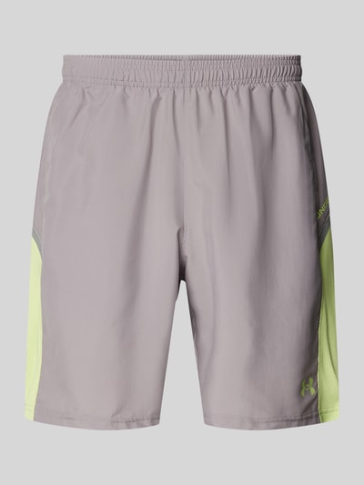 Under Armour Regular fit korte broek met labelprint, model 'Tech Utility' Antraciet - 2