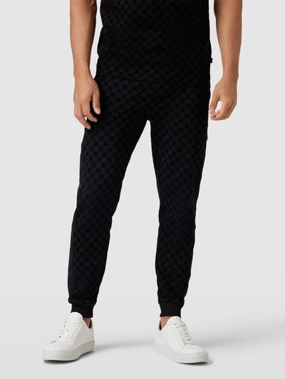 JOOP! Collection Sweatpants mit Allover-Label-Print Black 4