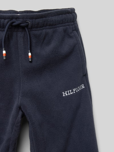 Tommy Hilfiger Kids Spodnie dresowe z wyhaftowanym logo Granatowy 2