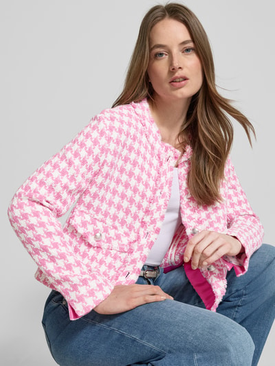 WHITE LABEL Blazer mit Fransen Pink 3