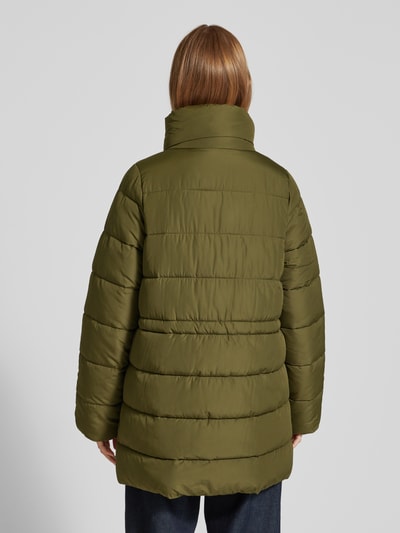 Barbour Gewatteerde lange jas met opstaande kraag, model 'MANNING' Olijfgroen - 5