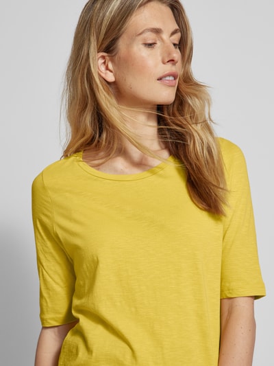 Soyaconcept T-Shirt mit Rundhalsausschnitt Modell 'Babette' Dunkelgelb 3