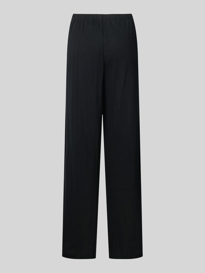 Jake*s Casual Regular Fit Pyjama-Hose in Pointelle-Optik Black 3