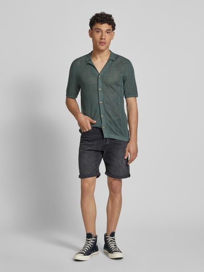 Only & Sons Freizeithemd mit Knopfleiste Modell 'DIEGO' Dunkelgruen 1