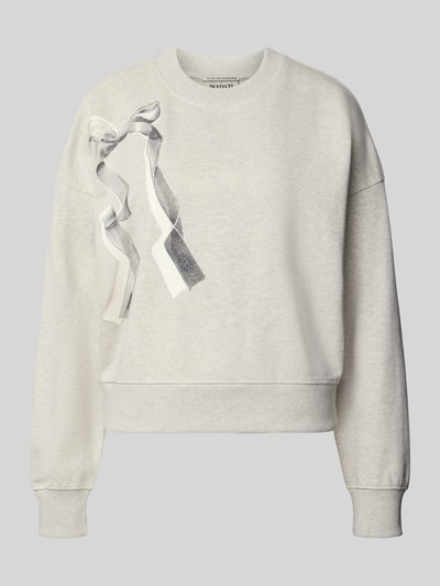Scotch & Soda Sweatshirt mit Motiv-Print Hellgrau 2