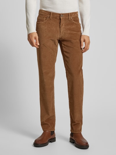 Brax Stoffen broek in 5-pocketmodel, model 'CADIZ' Beige - 4