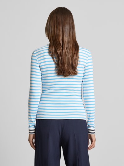 Marc Cain Longsleeve mit Rundhalsausschnitt und Reißverschluss Sky 5