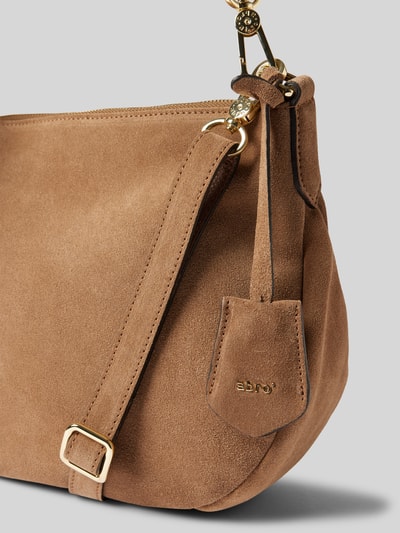 Abro Lederhandtasche mit Label-Anhänger Modell 'JUNA' Cognac 3